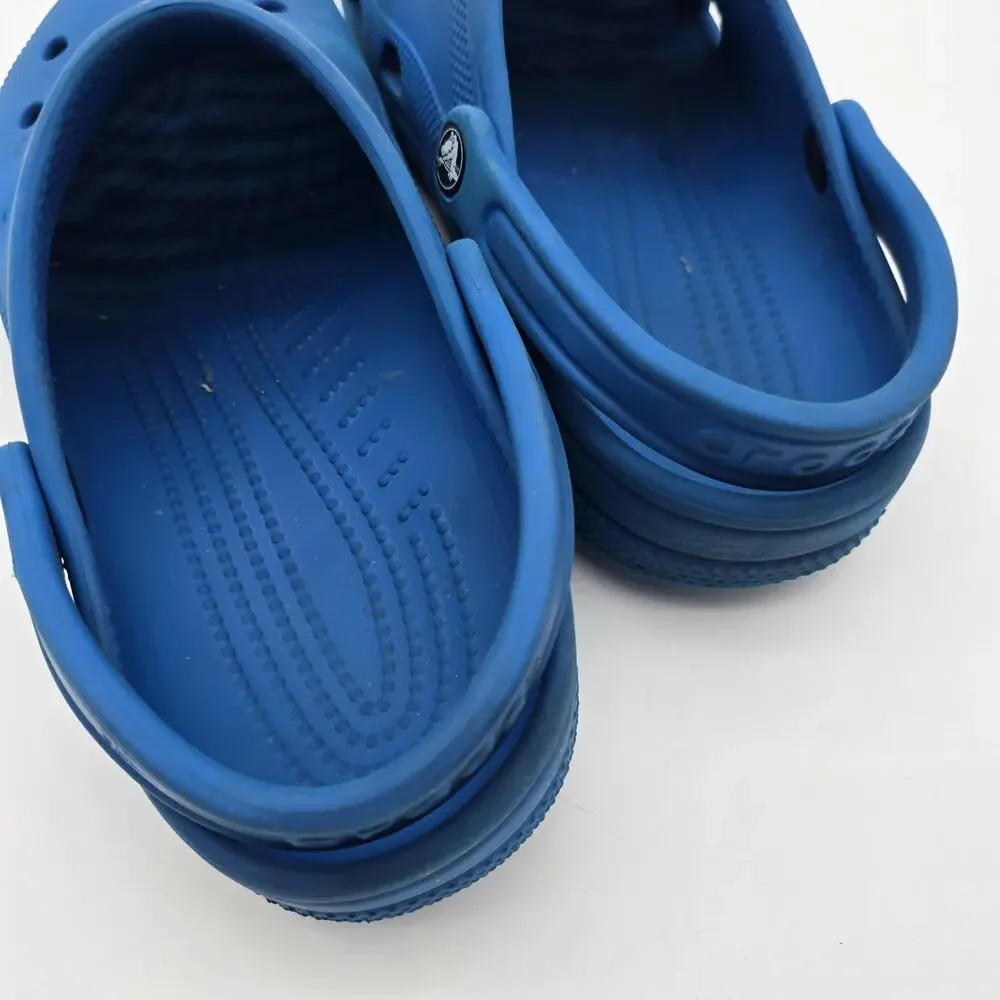 Crocs Sandals Womens 11 Mens Size 9 Blue Shoes Sport Adjustable Classic Cobalt